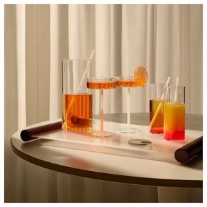 Sabine Marcelis x Ikea Limited Edition Varmblixt Frosted Glass Serving Tray Dark